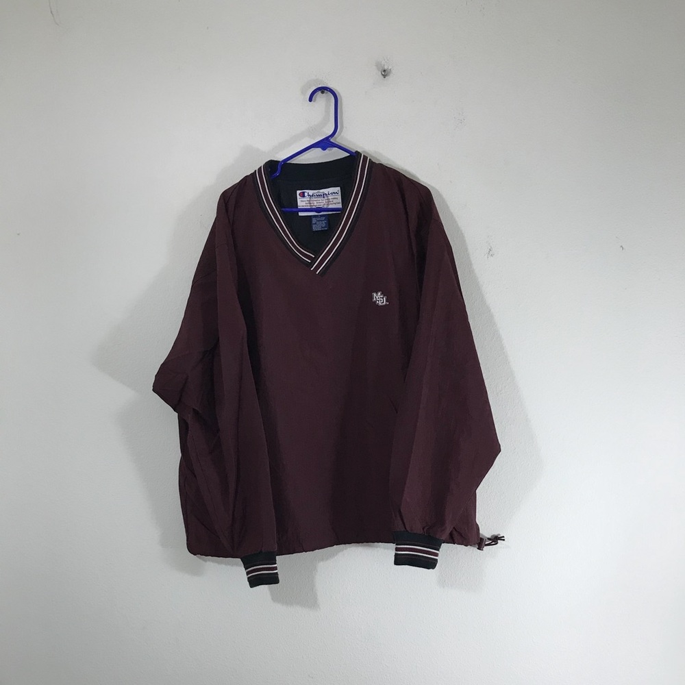 Champion MSU Pullover Windbreaker Men’s Size Large